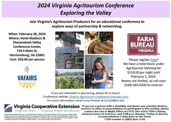 Image of agritourism conference flyer
