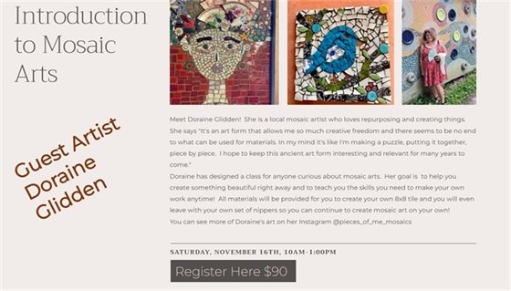 Intro to Mosaic Art class