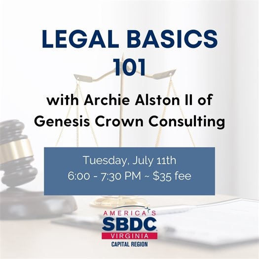 Legal Basics 101 Class information
