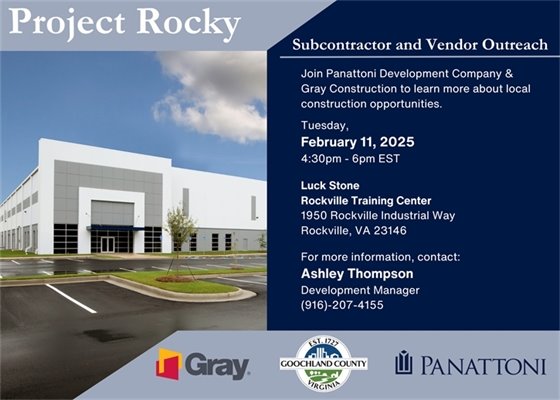 Image of Project Rocky vendor/supplier outreach