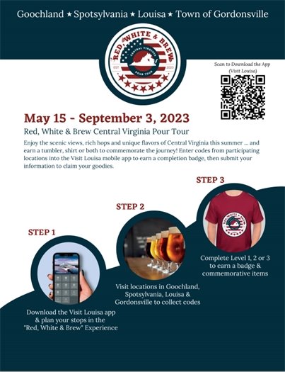 Red White & Brew Tour Poster